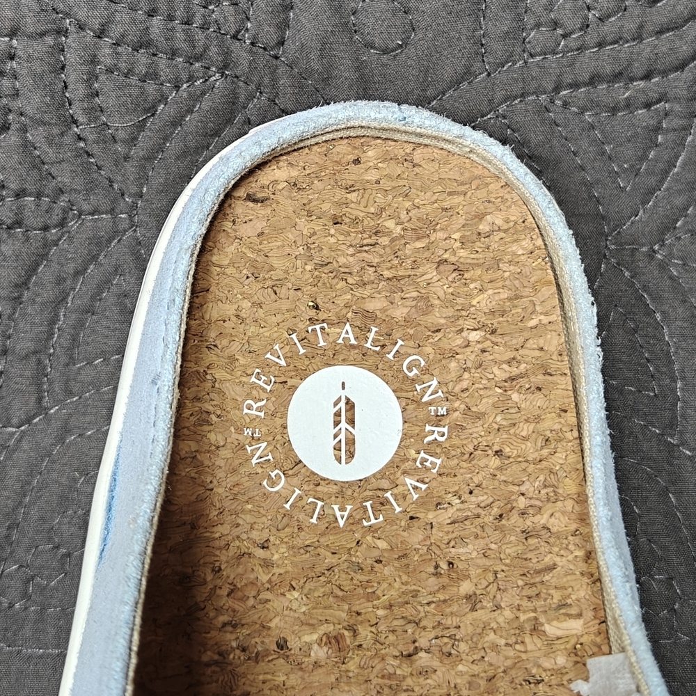 Revitalign Esplanade Canvas Cork Foootbed Slip On Loafer Flat Casual Women's 11B - Picture 6 of 9